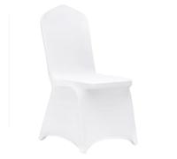 Healand 12/30/50/100 pièces Housse de Chaise de Mariage en Spandex Extensible pour Banquet, Restaurant, dîner, fête, Housse de Chaise Blanche,30pcs
