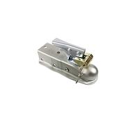 HEALBYBLE 1-7/8 "X 2 Pouces Boule remorque Accouplement Cap 2000 LBS attelage arrière coupleur Langue Droite RV pièces Camping-Car Caravane Accessoires, Gain de Place Compact(with Lock)