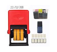 HEALBYBLE Handheld Mini Bottle Metal Can Food Plastic Bag Date Stamp Black Quick-Drying Ink Seal Stamping Date Printer Dot Matrix Font,Haute sensibilité