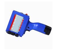 HEALBYBLE Imprimante à Jet d'encre Portable Portable Smart 4.3 Pouces écran Tactile Impression Sac boîte en Bois Verre Plastique,Haute sensibilité(1 Blue Cartridge)