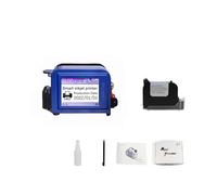 HEALBYBLE Imprimante portative de 12,7 mm, Petite Machine de Codage à Jet d'encre Portable, Mark Cap Text Mini 28 Langues,Haute sensibilité(Set of Black Ink)