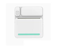 HEALBYBLE Mini imprimante d'étiquettes Portable, Impression Thermique sans Fil, Papier Photo, Autocollant Encre, 57mm, Utilisation Quotidienne fiable(Blauw,B)