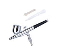 HEALBYBLE Pistolet aérographe à double action alimentation par gravité de 0,3 mm for la pulvérisation peinture sur maquettes d'art et d'artisanat,Haute efficacité(Spray Gun-B)