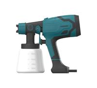 HEALBYBLE Pistolet pulvérisateur électrique professionnel au lithium for peinture automobile, automatique for latex et huile,Haute efficacité(Blauw)