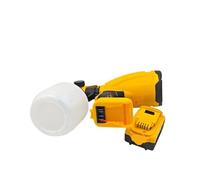 HEALBYBLE Pulvérisateur de peinture électrique sans fil et rechargeable for la, le jardinage les projets bricolage,Haute efficacité(Giallo,2 batteries 1 charger)