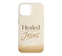 Healed in The Name of Jesus - Cross at Sunrise Coque pour iPhone 14
