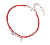 HEALEEP 1 Pièce Bracelet avec Corde Rouge et Or Rose Bijoux Fortunés Élégants pour et Amoureux