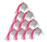 HEALEEP 10 Pièces Couvercles de Gobelet Chapeau de Doctorat pour Décoration de Graduation Accessoires Amusants pour et Réunions