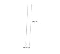 HEALEEP 10 pièces Goupillon Inox Brosse Nettoyage Compatible Pailles Réutilisables pour Bouteilles Tubes et Coins Difficiles