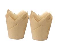 HEALEEP 100 pièces Caissettes Cupcake Papier Résistantes à Huile et Haute Température pour Pâtisserie Muffins et Petits Gâteaux Caissettes Jetables Sécurisées pour Usage Professionnel et