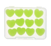 HEALEEP 12 Pcs Bouchons D'oreille en Silicone Souple Vert, Étanches et Ajustables pour Dormir et Natation, Réutilisables pour Adultes et Garçon et Filles