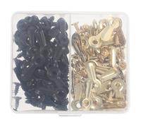 HEALEEP 120Pièces Boutons Tournants pour Cadres Photo Vis de Montage Accessoires de Suspension pour Accrocher des Images Réaliser des Projets