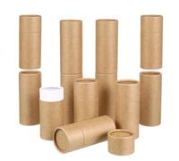 HEALEEP 12pièces Boîtes Cylindriques Papier pour Flacons Huiles Essentielles Tubes Ronds Carton Emballages pour Pots Huiles Essentielles