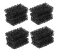 HEALEEP 16 Pièces Éponge à Maquillage Cicatrice Éponge Noire pour Spéciaux pour Halloween et Douce et Flexible Crée Taches Sombres Peau
