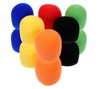 HEALEEP 18 Bonnettes Anti-vent Épaisses en Mousse pour Microphone Portatif, Lot 18 Pièces Multicolores, Manchons pour Usage Ktv et Scène, Housses de Protection Solide