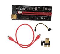 HEALEEP 1ensemble Adaptateur Pci-e pour Cartes Graphiques Riser USB avec Alimentation Connexion Multiple pour Minage Et Pc