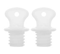 HEALEEP 2 Bouchons en Plastique Blancs pour Bouillotte Eau Chaude, Faciles à Utiliser et Remplaçables, Lot de 2 Pièces, Bouchons D'étanchéité Anti-fuite pour Bouteille D'eau
