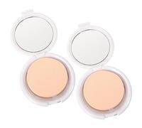 HEALEEP 2 pièces Boîte à Crème Cosmétique Vide avec Éponge Puff Étui Compact pour Fond de Teint et Design Mince et Portable