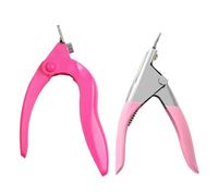 HEALEEP 2 pièces Ciseaux Ongles U-shape Acier Inoxydable Coupe-ongles Manucure pour Faux Ongles Accessoire DIY Salon et Usage Domestique Lot de U-shape Anti-rebond