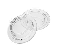 HEALEEP 2 Pièces Plat d'huile de Lampe d'aromathérapie Remplacement du Plat en Verre fondu à la Cire Tasses Chauffe-Cire revêtement de brûleur de Fonte de Cire Un Verre Transparent
