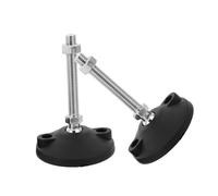 HEALEEP 2 Pièces roulettes Antidérapantes Patins De Nivellement Niveleurs De Meubles Pieds D'armoire Pieds De Nivellement Réglables pour L'extérieur Pieds De Nivellement Robustes Nylon