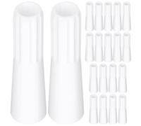 HEALEEP 20 Pièces Poignée de Tringle à Stores Verticale Blanche en Pom Légère et Facile à Transporter sans Outils, pour Remplacer à Domicile Les Stores Plastiques