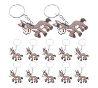 HEALEEP 20 Pièces Porte-clés Âne en Pvc et Métal Léger, Pendentifs Mignons pour Décoration Suspendue, Taille Portable pour Fêtes et Présents Garçon et Filles