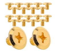 HEALEEP 20 Vis de Remplacement Dorées pour Tondeuse à Cheveux Modèle 8591/1919, Vis de Fixation de Lame, Pièces Détachées Solide, Kit Réparation Précis pour Entretien Professionnel