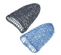 HEALEEP 2pièces Bonnet De Nuit Long Protège-cheveux Filet Lavable Séparément Pour Dormir Bleu Et Gris De Chaque Couleur