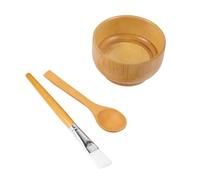 HEALEEP 3 pièces Set de à Mélanger Naturel pour Soins Visage Outils Cosmétiques DIY et Pinceau Inclus pour Masques Faciaux et Soins Peau