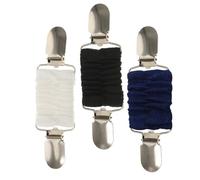 HEALEEP 3pcs Pince à Robe Élastique pour Femme, Clips Résilients en Alliage et Polyester, Accessoires Vintage et Stretchables pour Ceintures et Châles