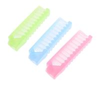 HEALEEP 3pièces Lot De Brosses à Cheveux Pliables Antistatiques Peignes De Poche Compacts Larges Et Fines Dents Brosses De Massage Pour Coiffure Format Voyage Petites Vert Bleu Rose