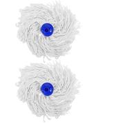 HEALEEP 3pièces Tête de Balai Serpillière Coton Remplaçable et Lavable Absorption Rapide pour Sols Carrelage et Marbre sans Traces ni Peluches