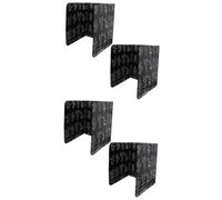 HEALEEP 4 Pièces Déflecteur Éclaboussures Huile Aluminium Protection Thermique pour Plaque de Cuisson Facile à Nettoyer Lot de Protège Mur et Évite Taches Graisse