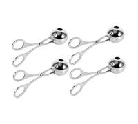 HEALEEP 4 Pièces Pince à de Viande Acier Inoxydable Moule Antiadhésif pour Viande et Pâte Outil de Cuisine Ergonomique pour Former de Riz et Uniformes