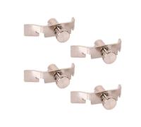 HEALEEP 4pcs Ajusteurs de Cordes Erhu en Acier Inoxydable Argentés, Outils de Réglage Précis pour Accordage Professionnel, Accessoires de Remplacement pour Instrument
