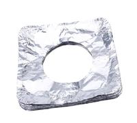 HEALEEP 50 pièces Aluminium Foil Stove Burner Covers Thickened Oil Heat Resistant Gas Oven Liners for Gas Stove Tops Easy to Clean and Reusable