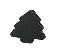 HEALEEP 50 Pièces Étiquettes De De Noël Balises Noires Joyeux Noel Etiquette Étiquette Cadeau Sapin De Noël Étiquette De Nom D'arbre De Noël Etiquettes Décorations Tons De Terre