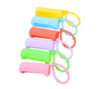 HEALEEP 6 pièces Étui Silicone pour Flacons à Roll de Protection et Transport des Huiles Essentielles Jaune Vert Bleu Orange Rose