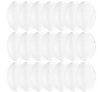 HEALEEP 60 Pièces Lentilles Biconvexes en Acrylique Transparent pour Enseignement de L'optique, Usage Pédagogique et Expérimentation Scientifique Collège