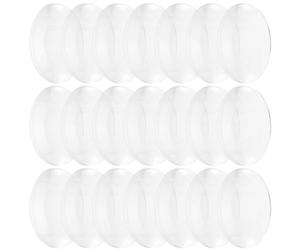 HEALEEP 60 Pièces Lentilles Biconvexes en Acrylique Transparent pour Enseignement de L'optique, Usage Pédagogique et Expérimentation Scientifique Collège