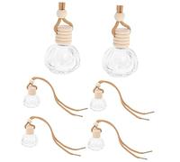 HEALEEP 6pièces Flacon De Désodorisant pour Voiture Bouteille De Diffuseur Huile Essentielle Contenant De Parfum Réutilisable pour Aromathérapie Voiture