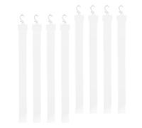HEALEEP 8pcs Bandes D'affichage Suspendues en Plastique Crochets Résistants pour Supermarchés et Cantines, 50cm, Facile à Fixer, Matériau Pp et Fer Solide
