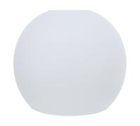 HEALEEP Abat-jour Globe en Verre Blanc Dépoli, Structure Double Trou et Bord Plat, Diffusion Lumineuse Exceptionnelle pour Lampes Suspendues en Salon et Chambre