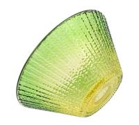 HEALEEP Abat-jour Tambour en Verre Vert Dégradé, 35 Mm D'ouverture, Diffuseur de Lumière Douce pour Lampe de Table ou Lampadaire, Design Artistique et Vintage