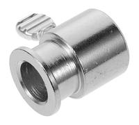HEALEEP Accessoire de Fixation pour Grille de Barbecue en Fer Chromé Butée de Broche Stable et Production Précise pour Barbecue Extérieur Argenté
