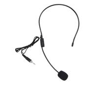 HEALEEP Amplificateur Vocal Portable Microphone Filaire Professionnel en Plastique Noir Casque Intégré et Enseignants en Visite Magasin