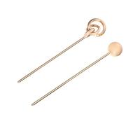 HEALEEP Baguette à Cheveux En Alliage Aluminium 2pcs Pour Coiffure Traditionnelle Épingle à Cheveux Légère Et Résistante Pour Femmes Et Filles Mariages Événements Quotidiens