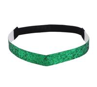 HEALEEP Bandeau à Paillettes Vert Réglable pour Cheveux, Bandeau Élastique Mode en Tissus Scintillants, pour Cosplay Party et Halloween, Femmes et Filles