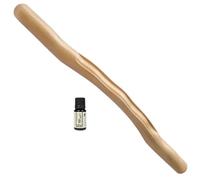 HEALEEP Bâton de Corporel en Bois Naturel 48 Cm, Masseur Dorsal Manuel Portable pour Adultes, Outil Pratique des Épaules et Points D’acupuncture, Essentielle D’armoise Style Aléatoire